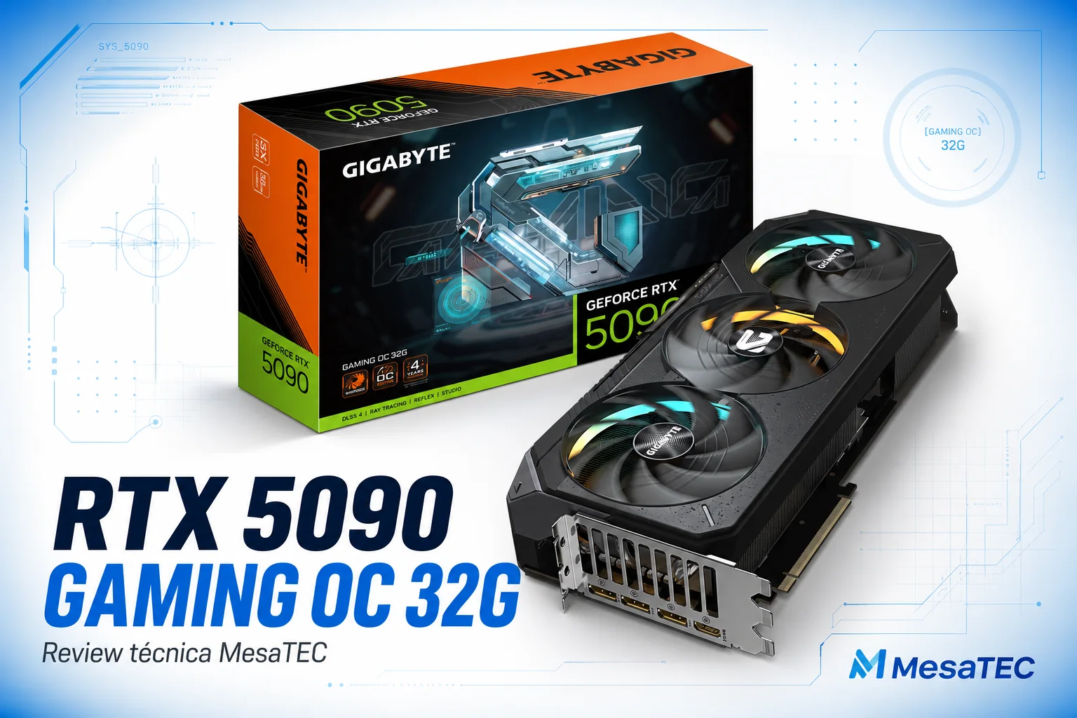 Gigabyte GeForce RTX 5090 Gaming OC 32G - imagen generada MesaTEC