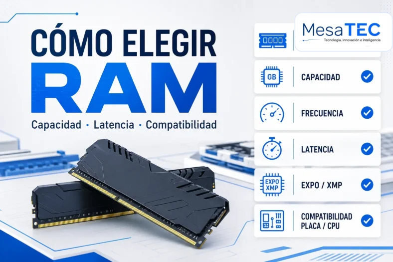 Cómo elegir memoria RAM para PC gaming y productividad sin equivocarte - MesaTEC logo original WebP