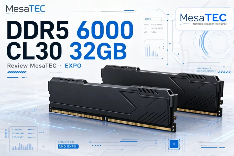 G.Skill Flare X5 DDR5 6000 CL30 32GB: review, score y análisis técnico - MesaTEC logo original WebP