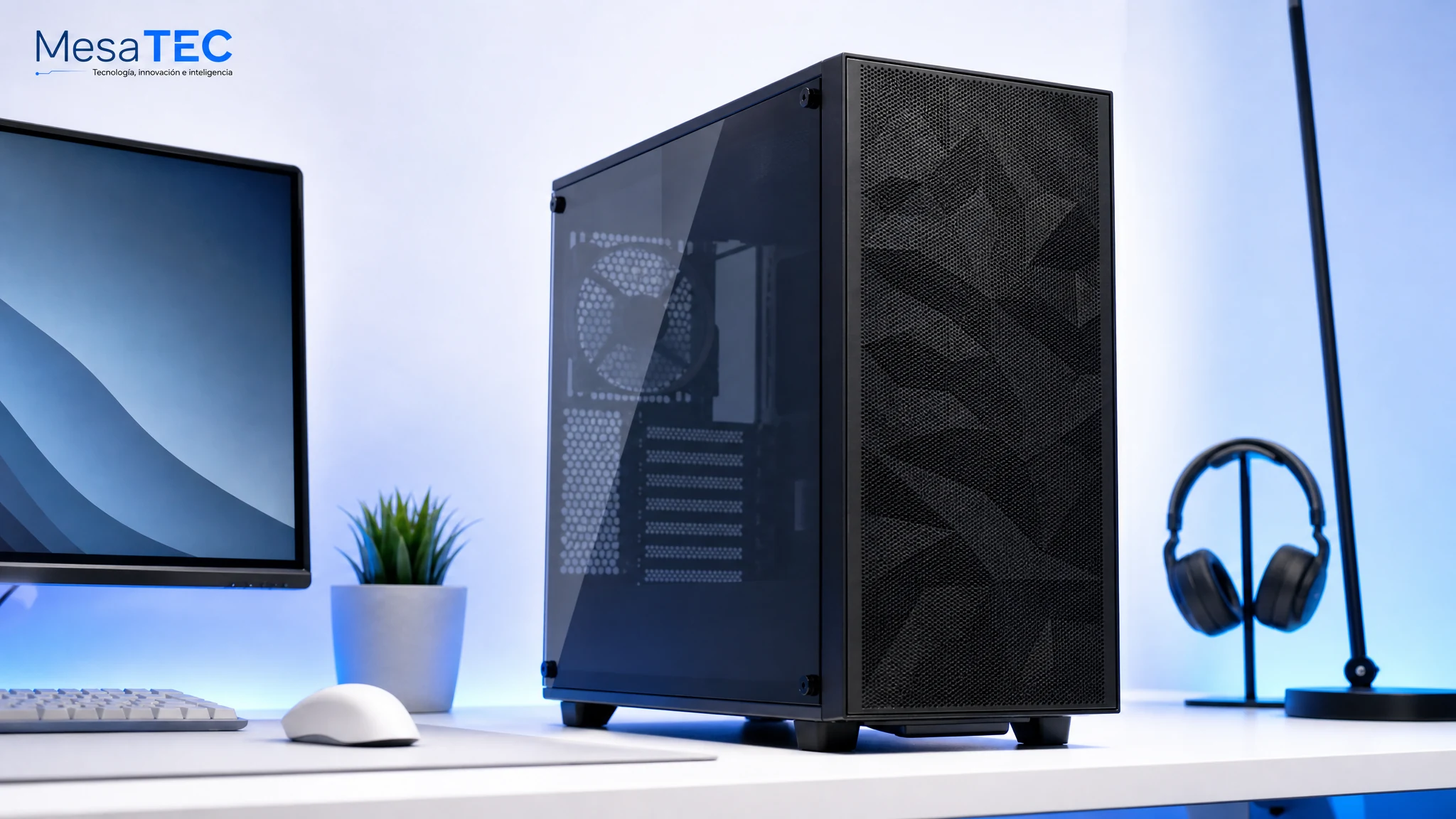Fractal Design Pop Air Black en imagen de compra MesaTEC generada con Image 2.0