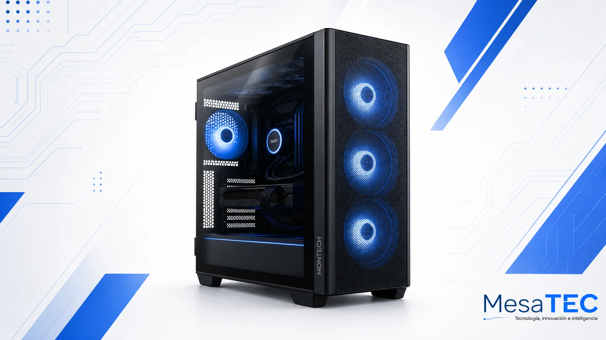 Montech Air 903 MAX en imagen de compra MesaTEC generada con Image 2.0