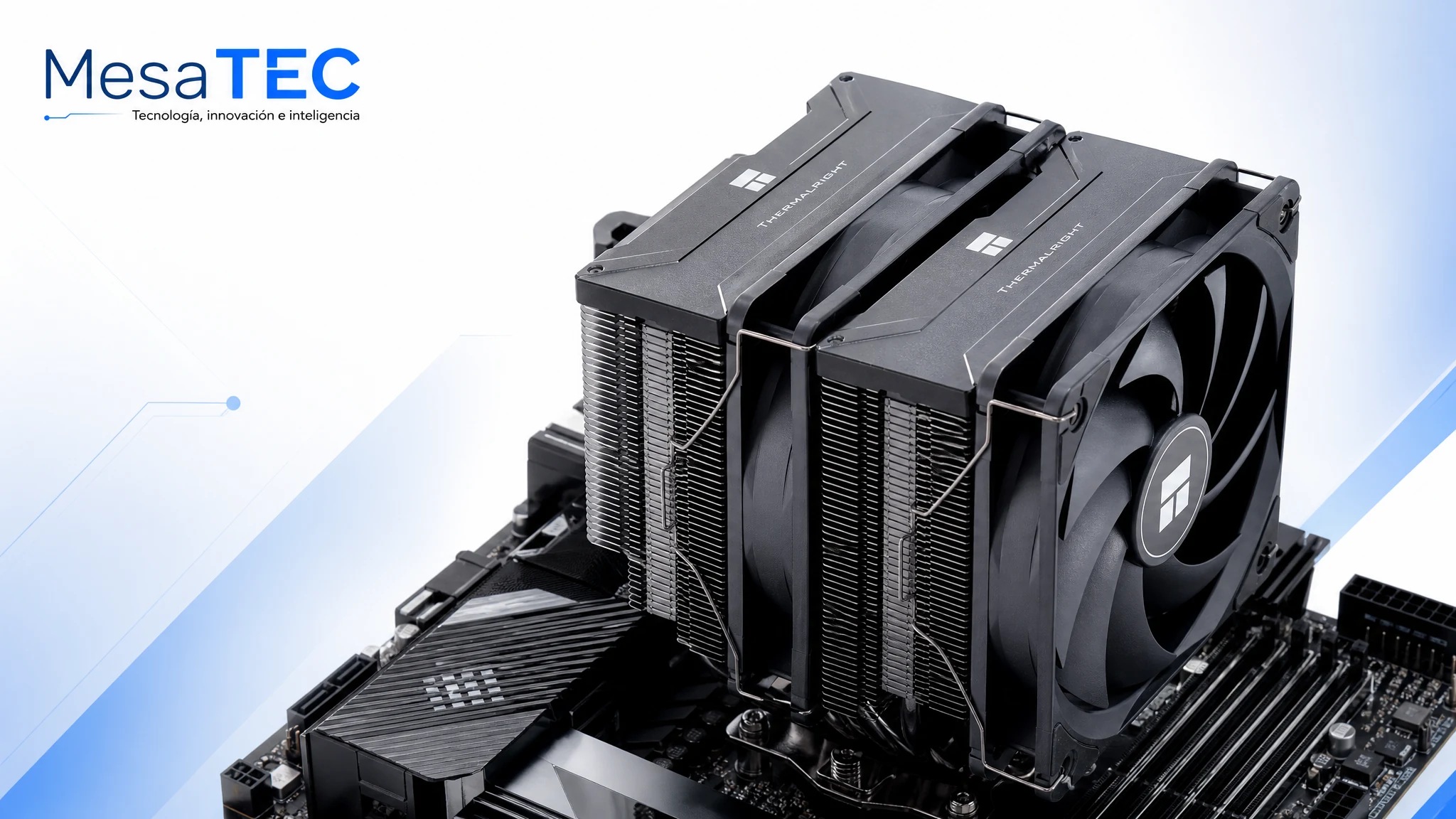 Thermalright Phantom Spirit 120 SE en imagen de compra MesaTEC generada con Image 2.0