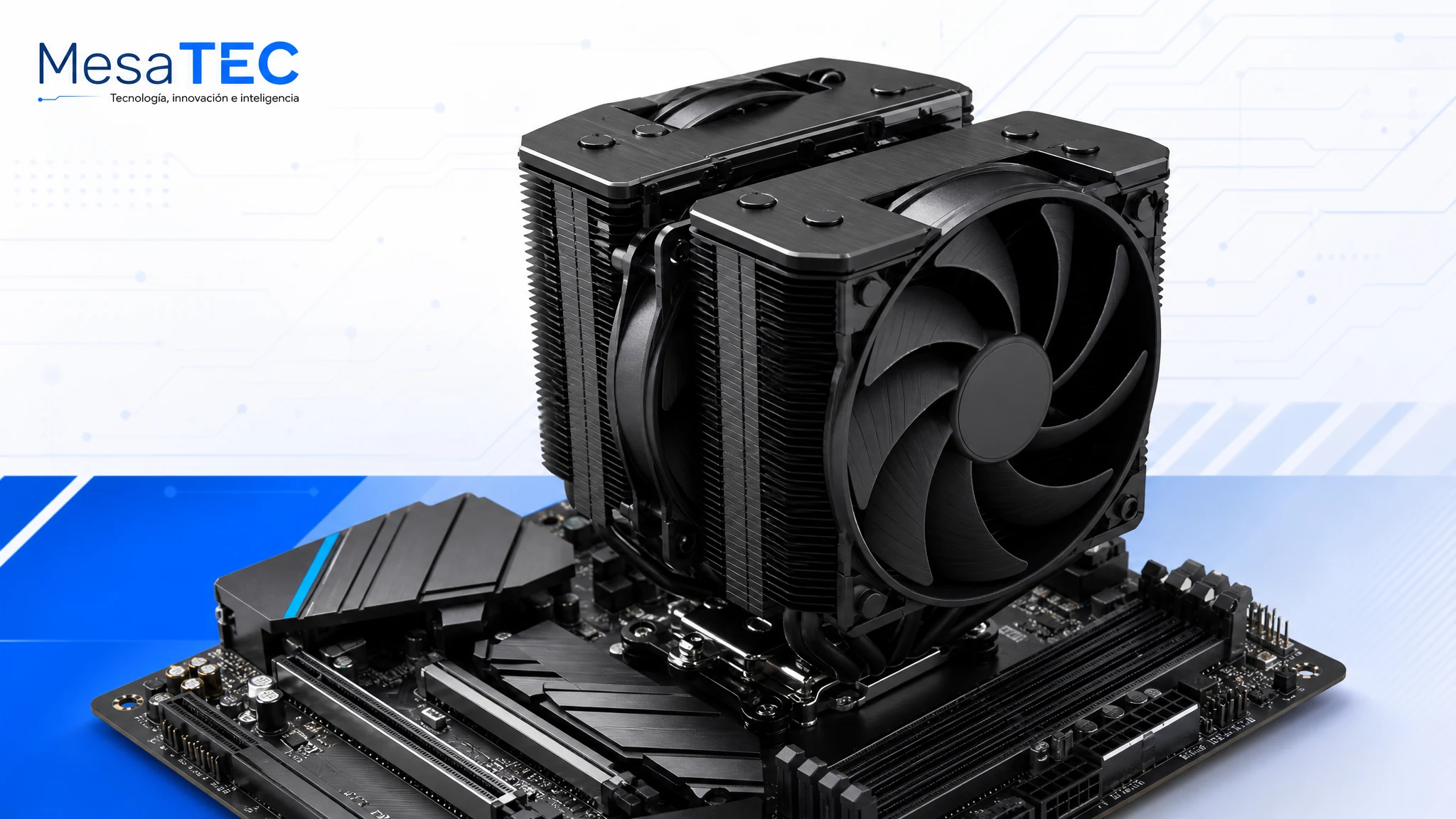 be quiet! Dark Rock Pro 5 en imagen de compra MesaTEC generada con Image 2.0