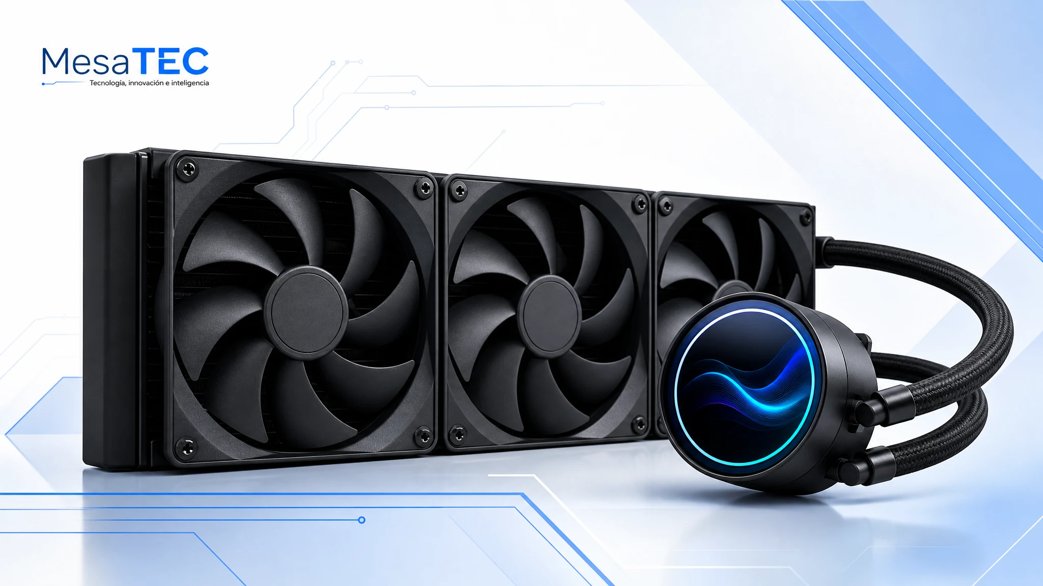 NZXT Kraken Elite 360 en imagen de compra MesaTEC generada con Image 2.0