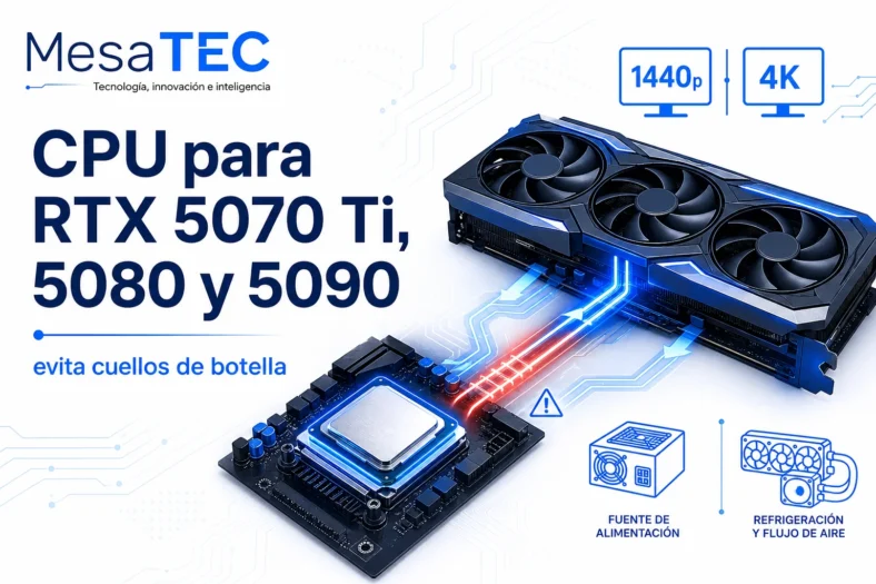Mesatec Cpu Para Rtx 5070Ti 5080 5090 - imagen editorial MesaTEC