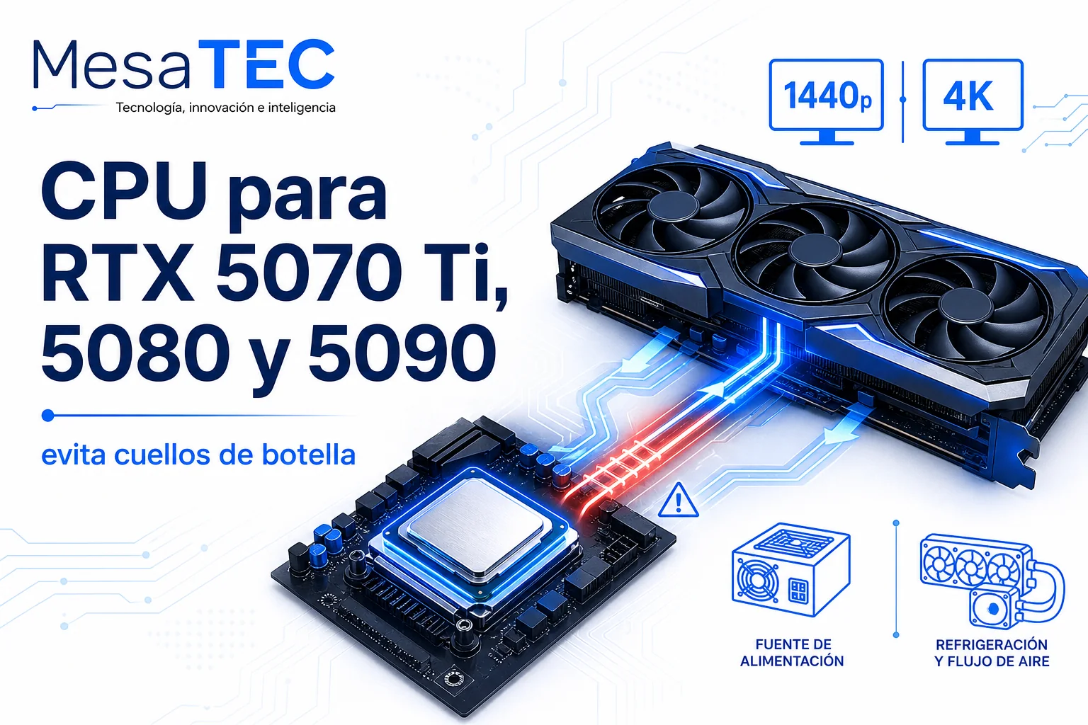 Mesatec Cpu Para Rtx 5070Ti 5080 5090 - imagen editorial MesaTEC
