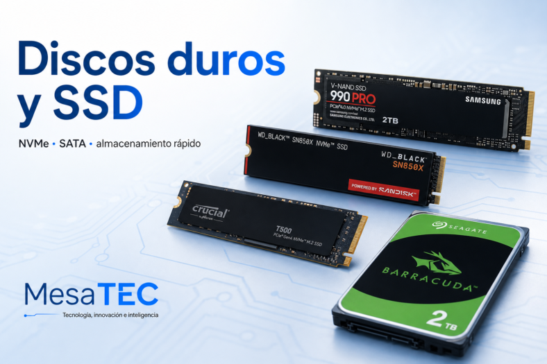 Discos duros y SSD MesaTEC - imagen Image 2.0 con productos integrados