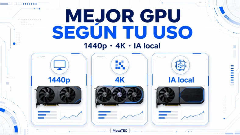 Mejor GPU según tu uso: 1440p, 4K e IA local - MesaTEC