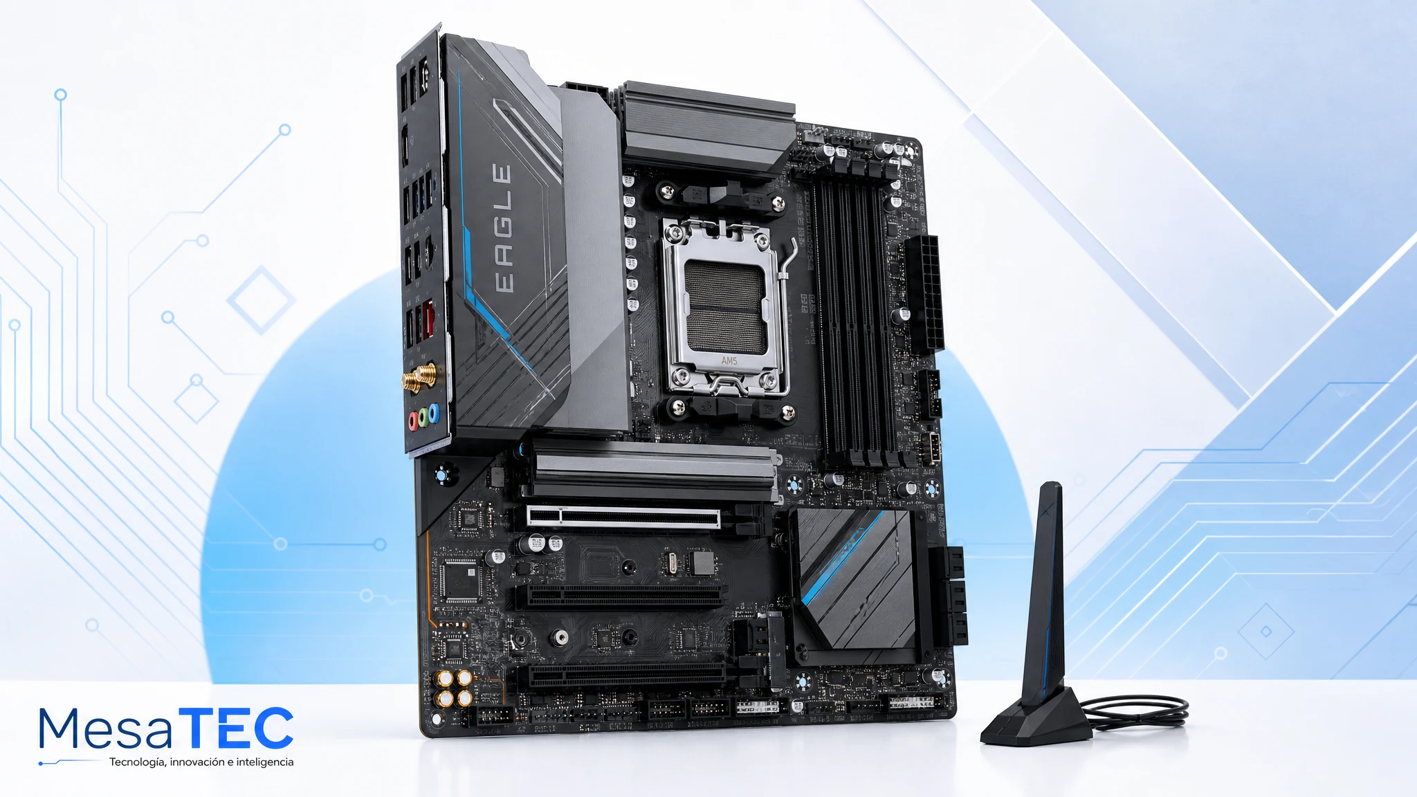 GIGABYTE B650 Eagle AX en imagen de compra MesaTEC generada con Image 2.0