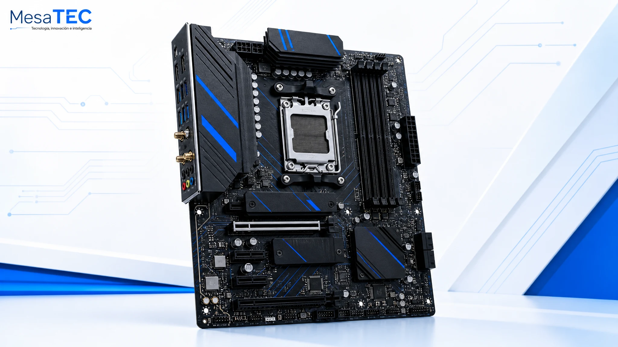 MSI B850 Gaming Plus WiFi en imagen de compra MesaTEC generada con Image 2.0