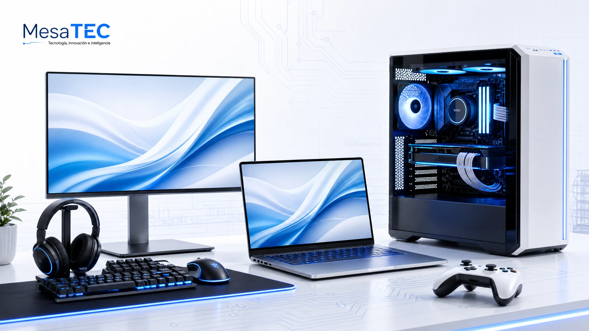 Ordenadores gaming MesaTEC — portátil, sobremesa y configuración por resolución