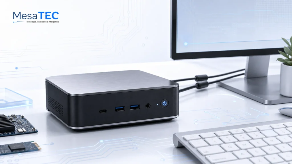Mini PC — imagen editorial MesaTEC