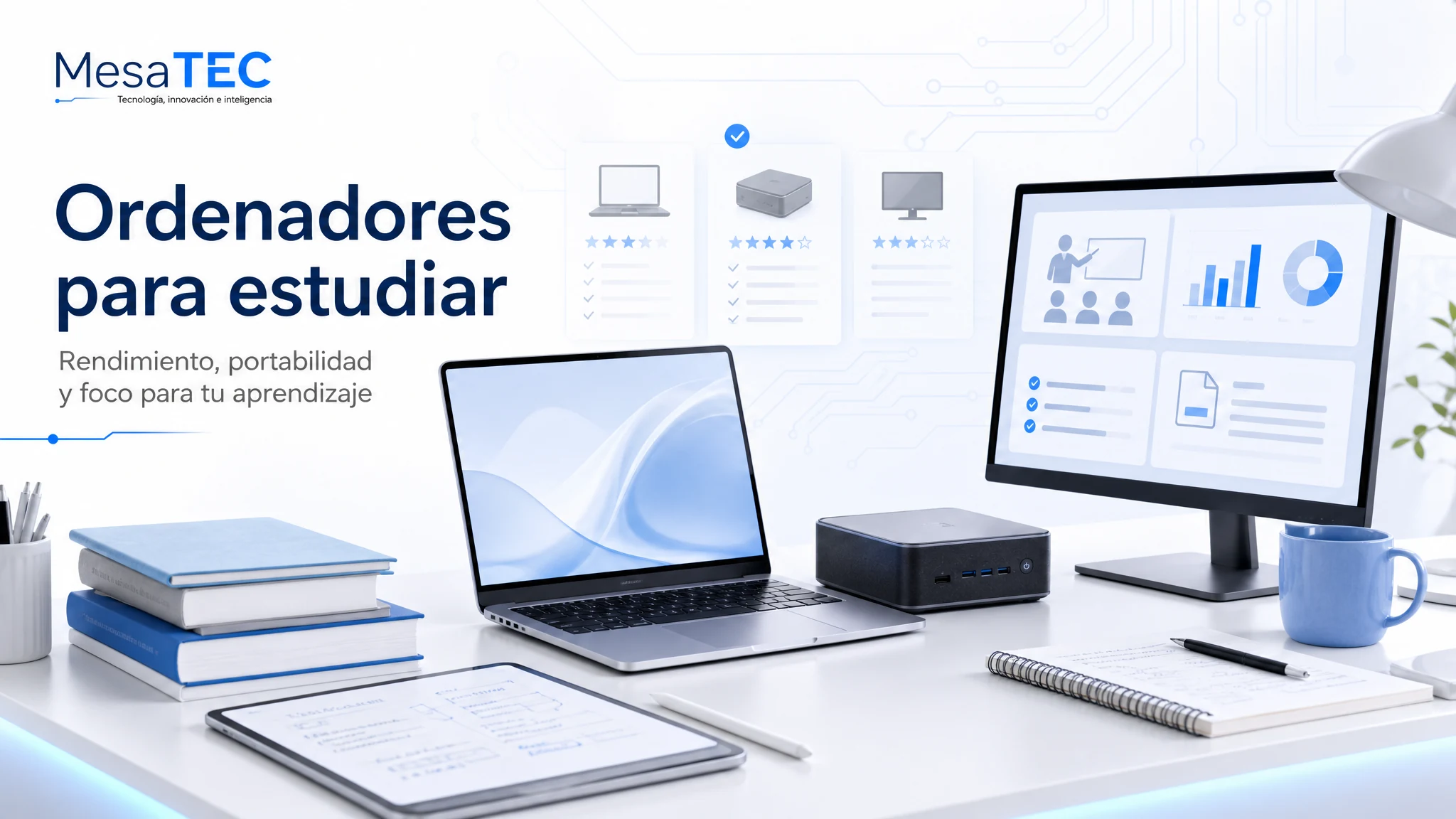 Ordenadores para estudiar MesaTEC — clases, universidad y movilidad