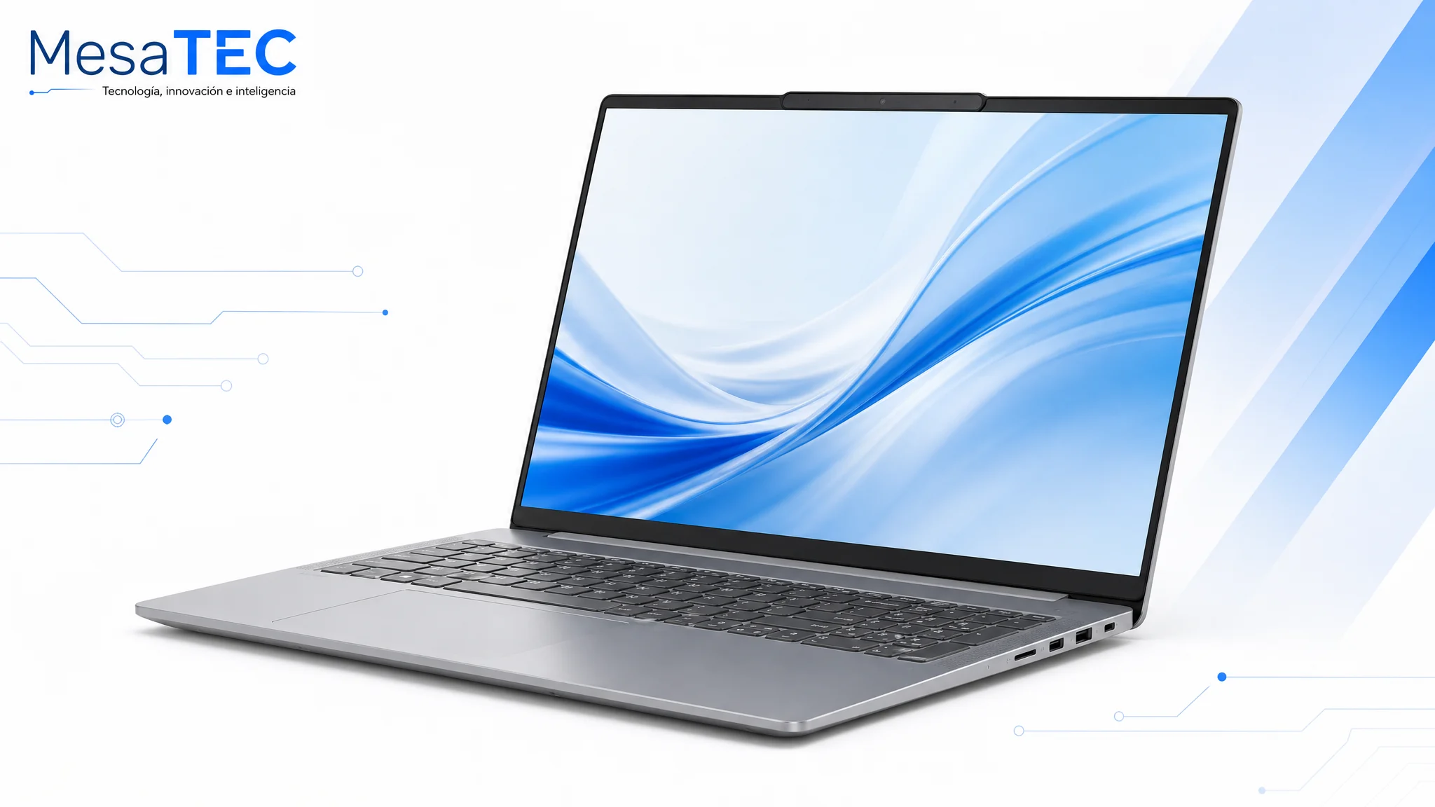 Lenovo IdeaPad Slim 5 Gen 8 16 en imagen de producto MesaTEC generada con Image 2.0