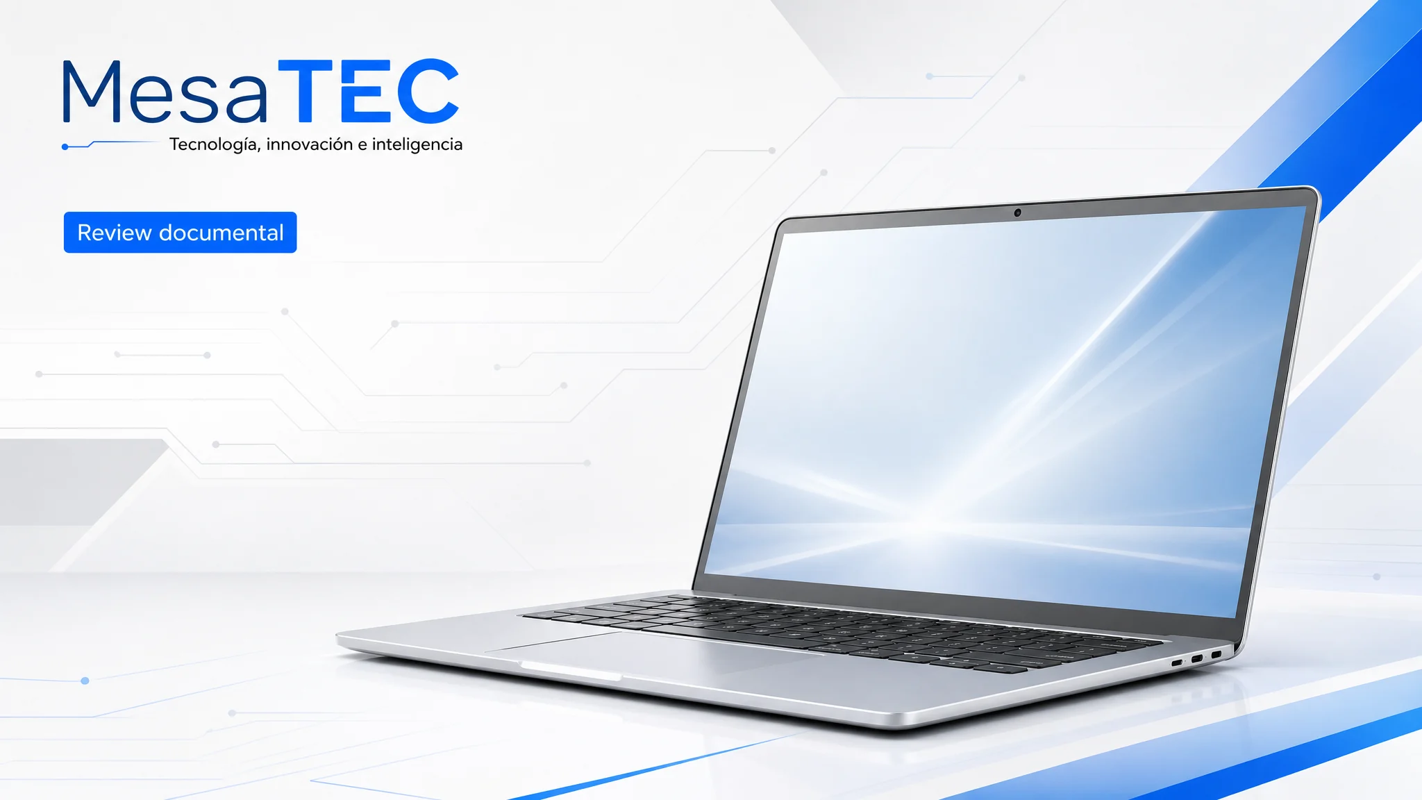Apple MacBook Air 13 M3 en imagen de producto MesaTEC generada con Image 2.0