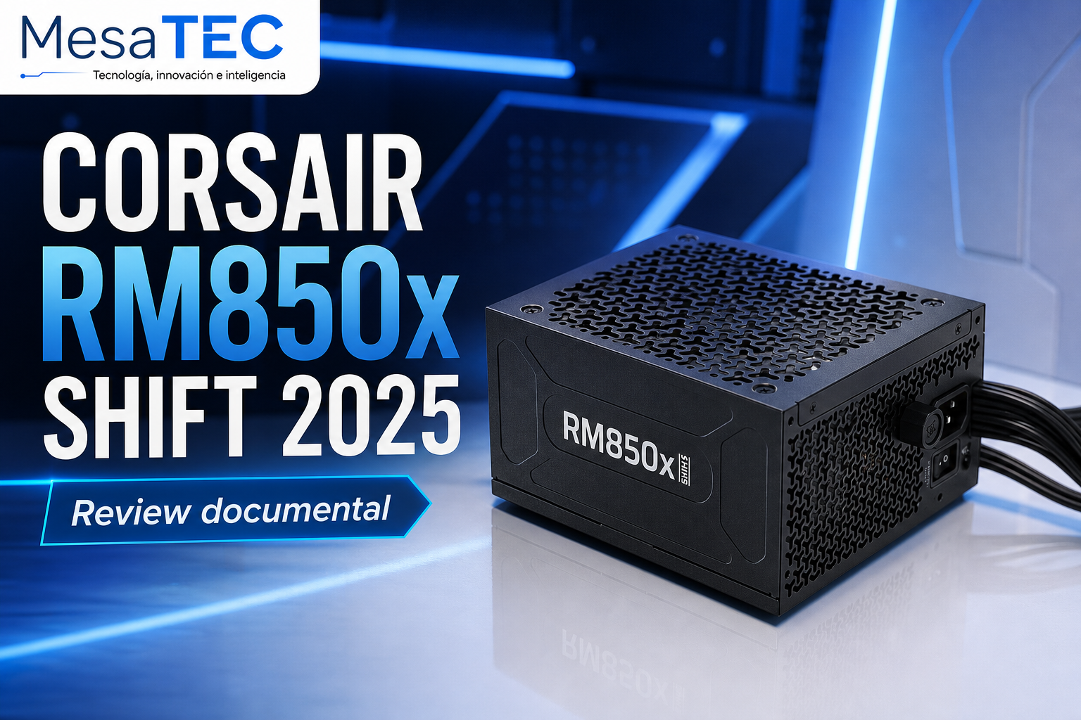 CORSAIR RM850x SHIFT 2025 - review MesaTEC Image 2.0