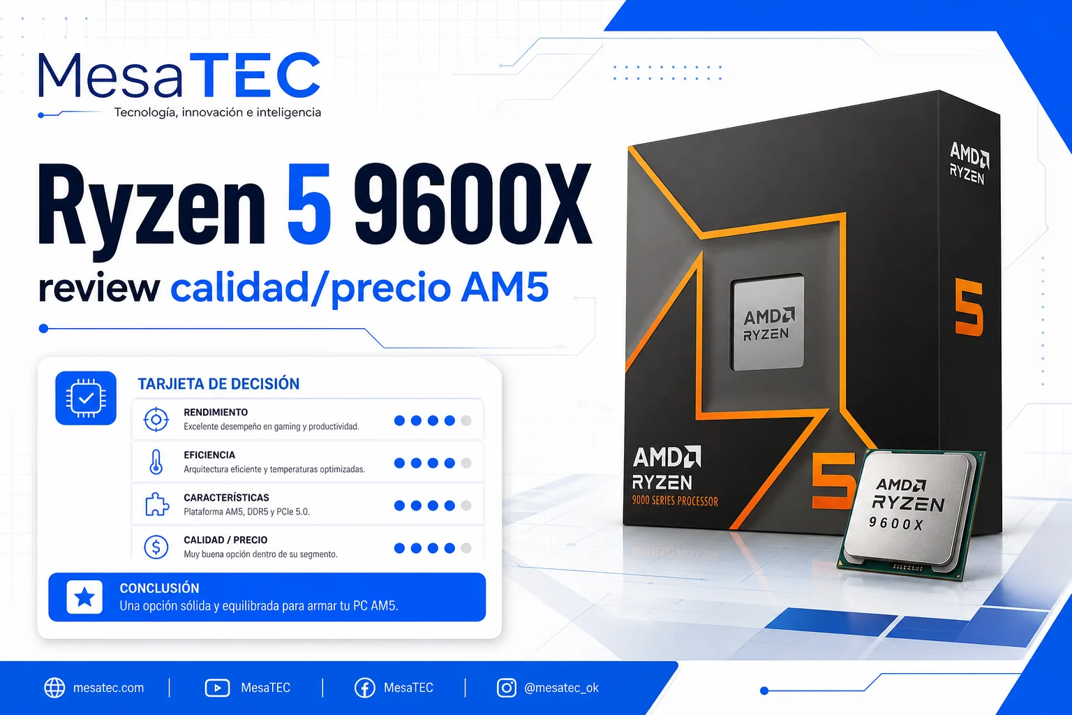 Mesatec Review Ryzen 5 9600X - imagen editorial MesaTEC