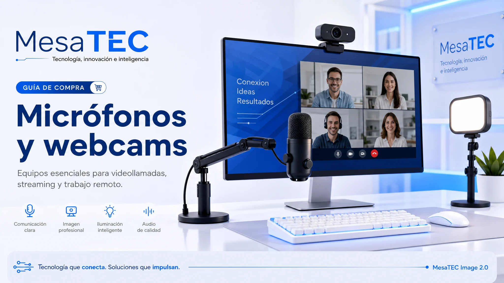 Micrófonos y webcams para setup MesaTEC — guía de compra dentro de Informática