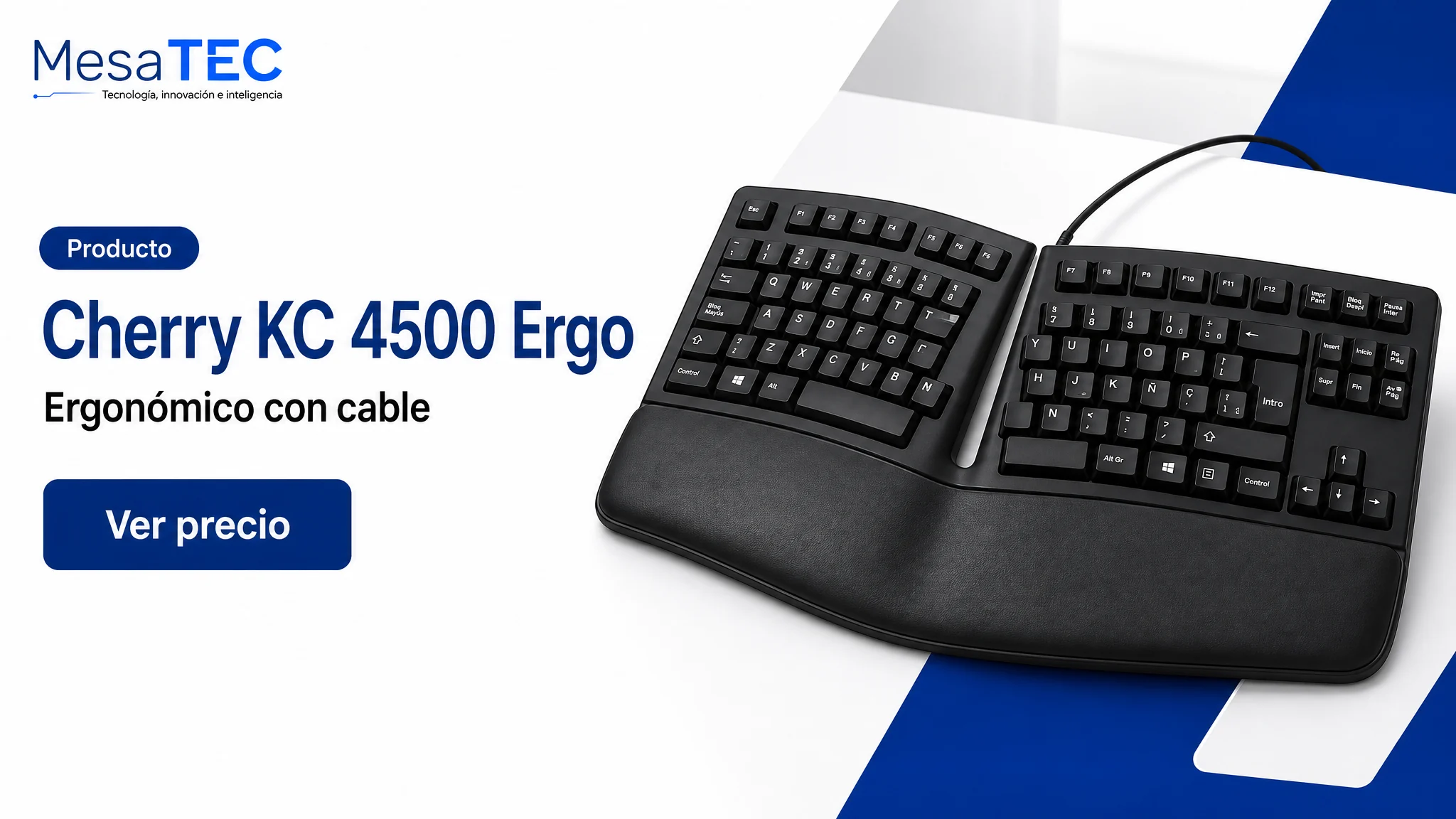 Cherry KC 4500 Ergo en imagen de producto MesaTEC generada con Image 2.0