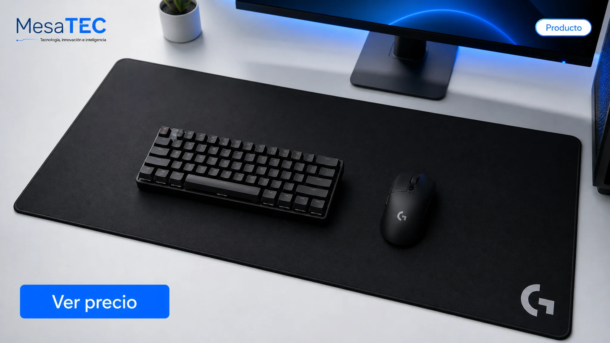 Logitech G840 XL en imagen de producto MesaTEC generada con Image 2.0