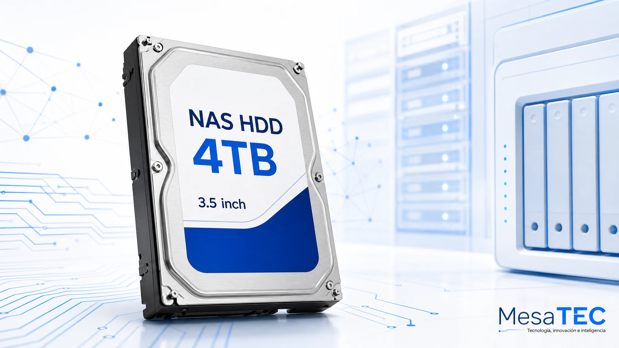Seagate IronWolf 4TB NAS HDD en imagen de compra MesaTEC generada con Image 2.0