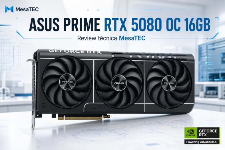ASUS Prime GeForce RTX 5080 OC 16GB - imagen generada MesaTEC
