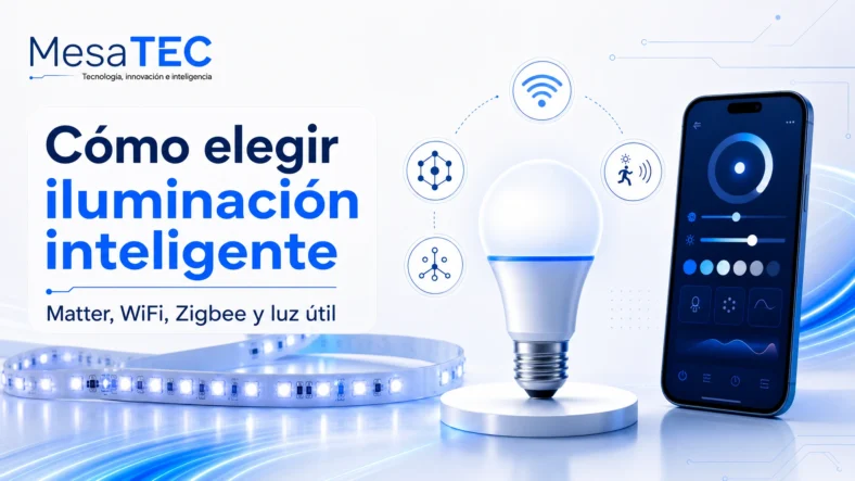 Cómo elegir iluminación inteligente: Matter, WiFi, Zigbee y luz útil
