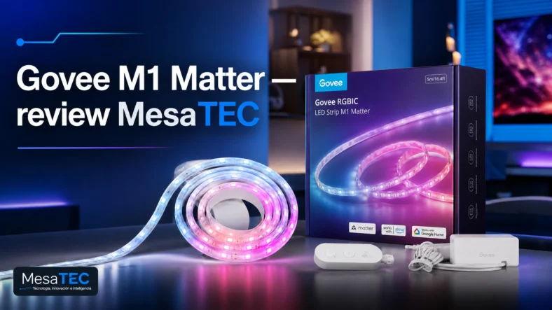 Govee M1 Matter — review MesaTEC con marca real Govee visible