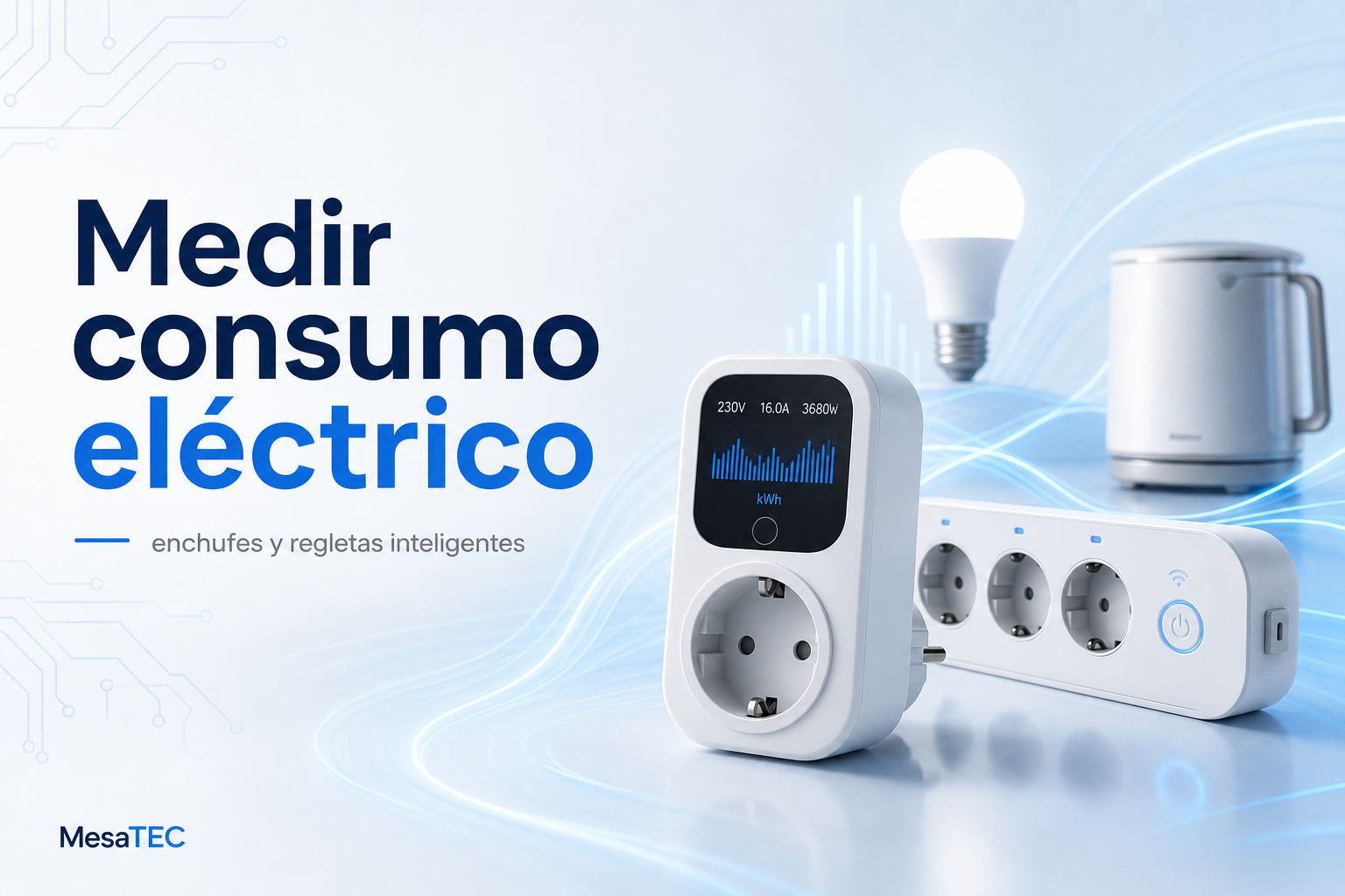 Medir consumo eléctrico con enchufes y regletas