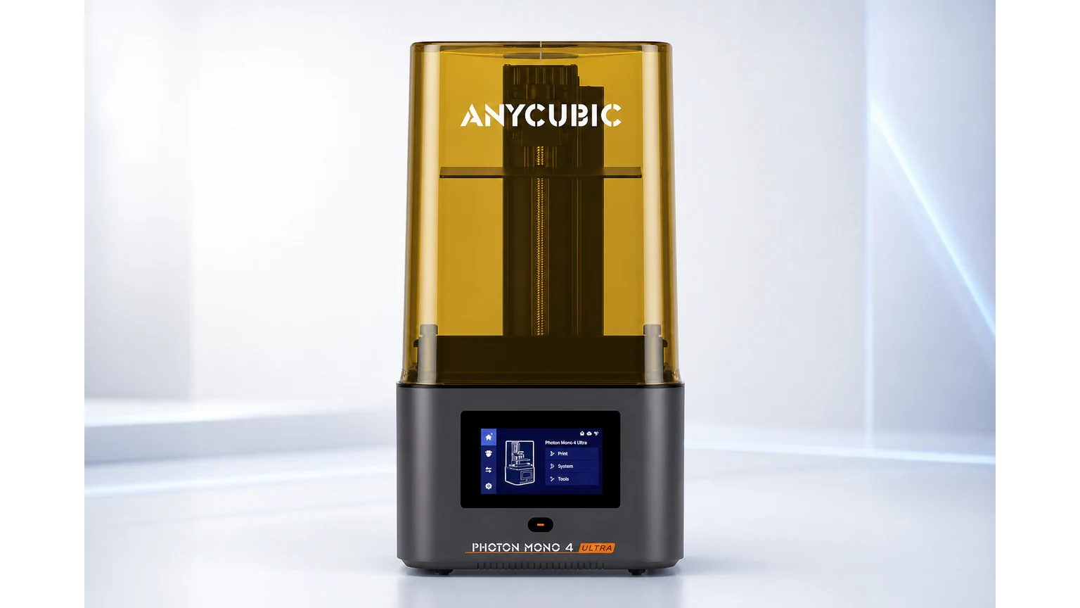 ANYCUBIC Photon Mono 4 Ultra - impresora 3D de resina, imagen MesaTEC generada con Image 2.0 desde producto original
