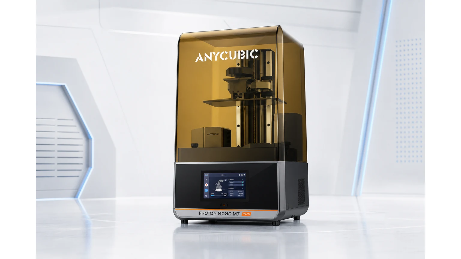 ANYCUBIC Photon Mono M7 Pro - impresora 3D de resina, imagen MesaTEC generada con Image 2.0 desde producto original