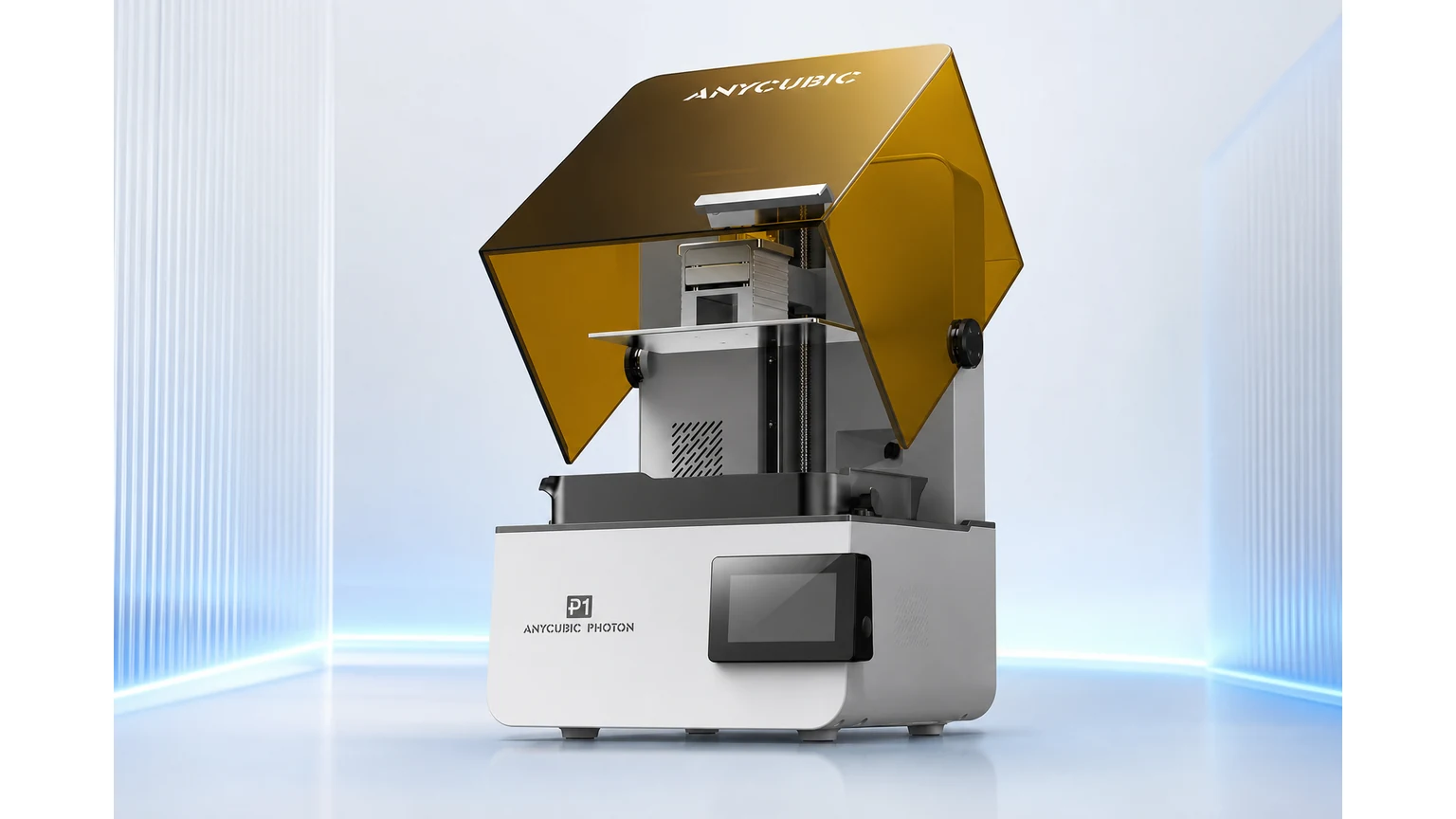 ANYCUBIC Photon P1 14K - impresora 3D de resina, imagen MesaTEC generada con Image 2.0 desde producto original
