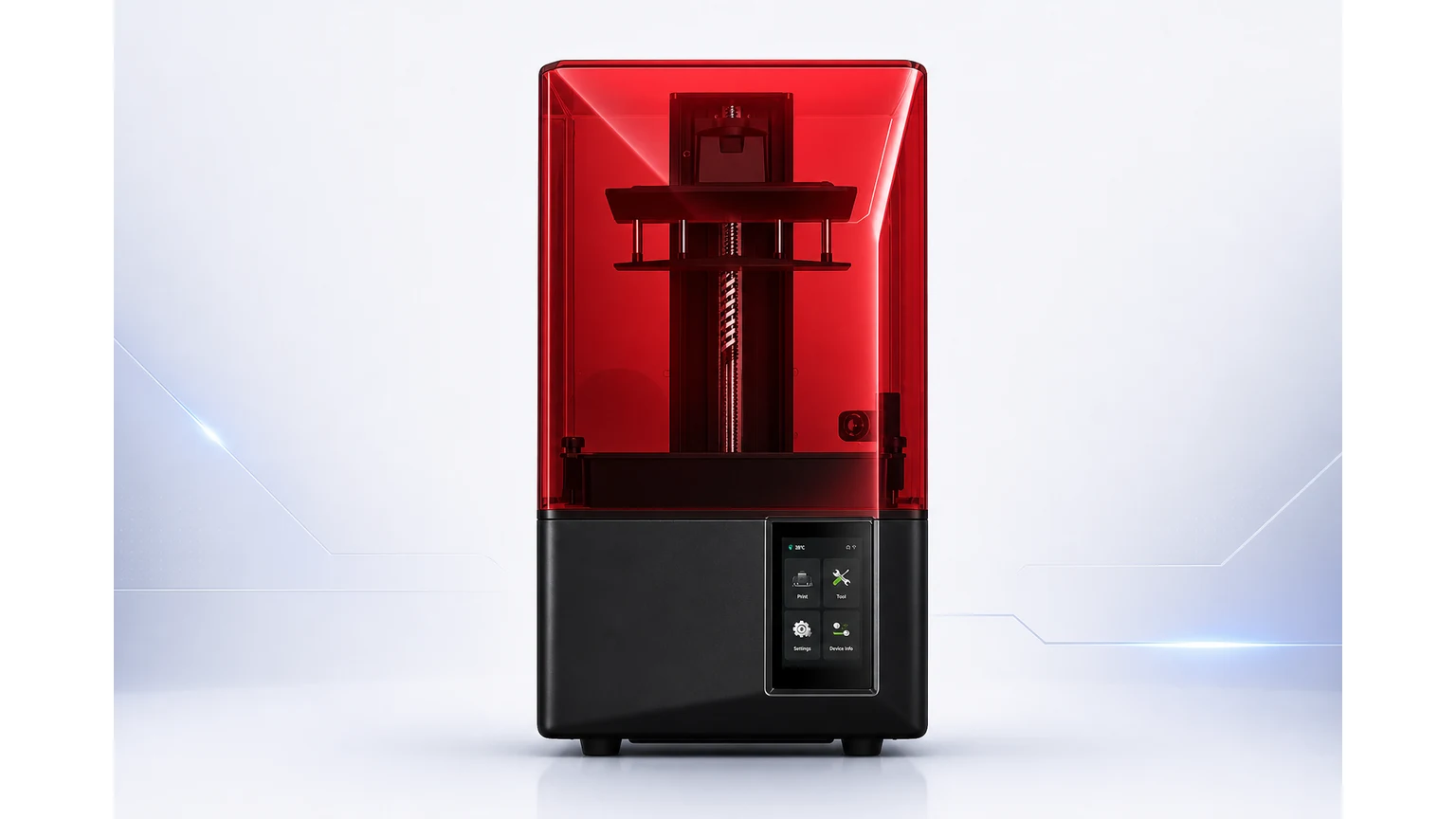 ELEGOO Mars 5 Ultra - impresora 3D de resina, imagen MesaTEC generada con Image 2.0 desde producto original