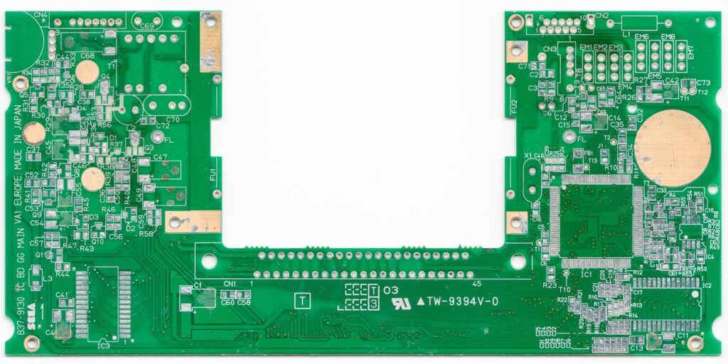 Scan trasero de placa VA1 Europe Sega Game Gear