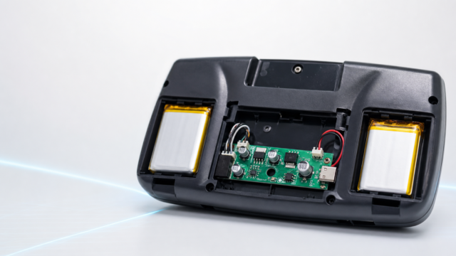 Hero editorial de Sega Game Gear con mod de batería recargable USB-C