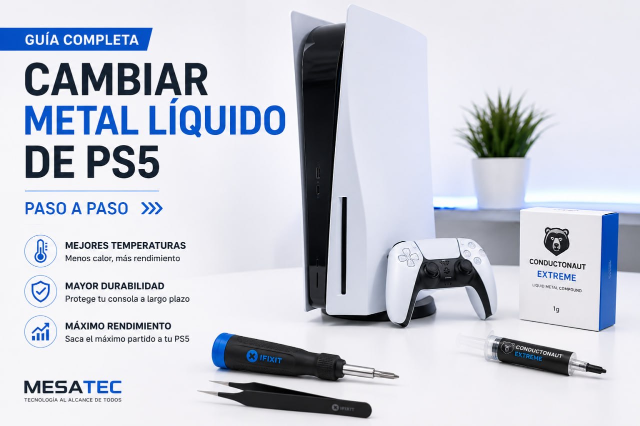 Como aplicar metal liquido en una PS5: guia segura paso a paso