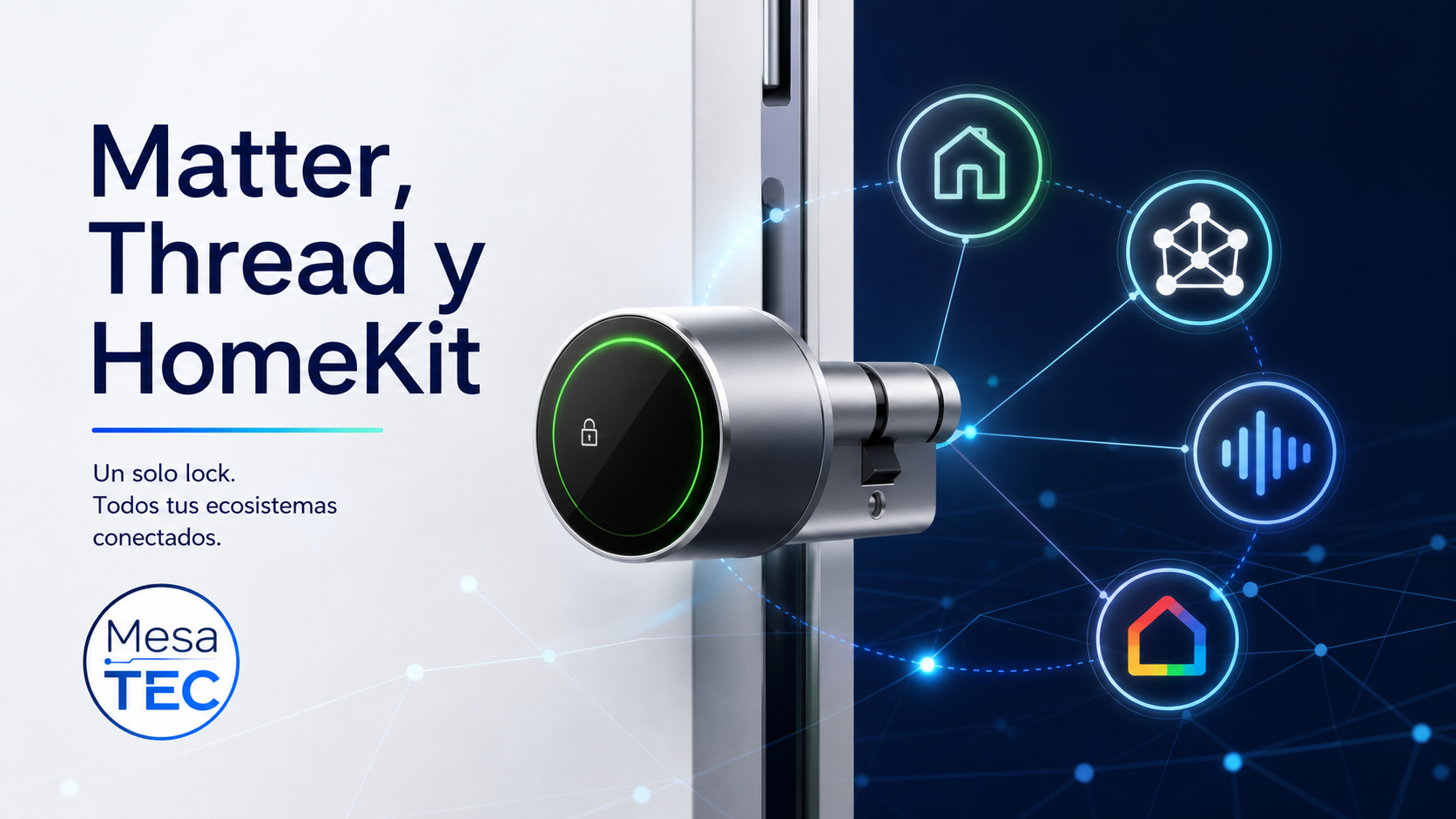 Matter, Thread, HomeKit, Alexa y Google en cerraduras inteligentes: compatibilidad real