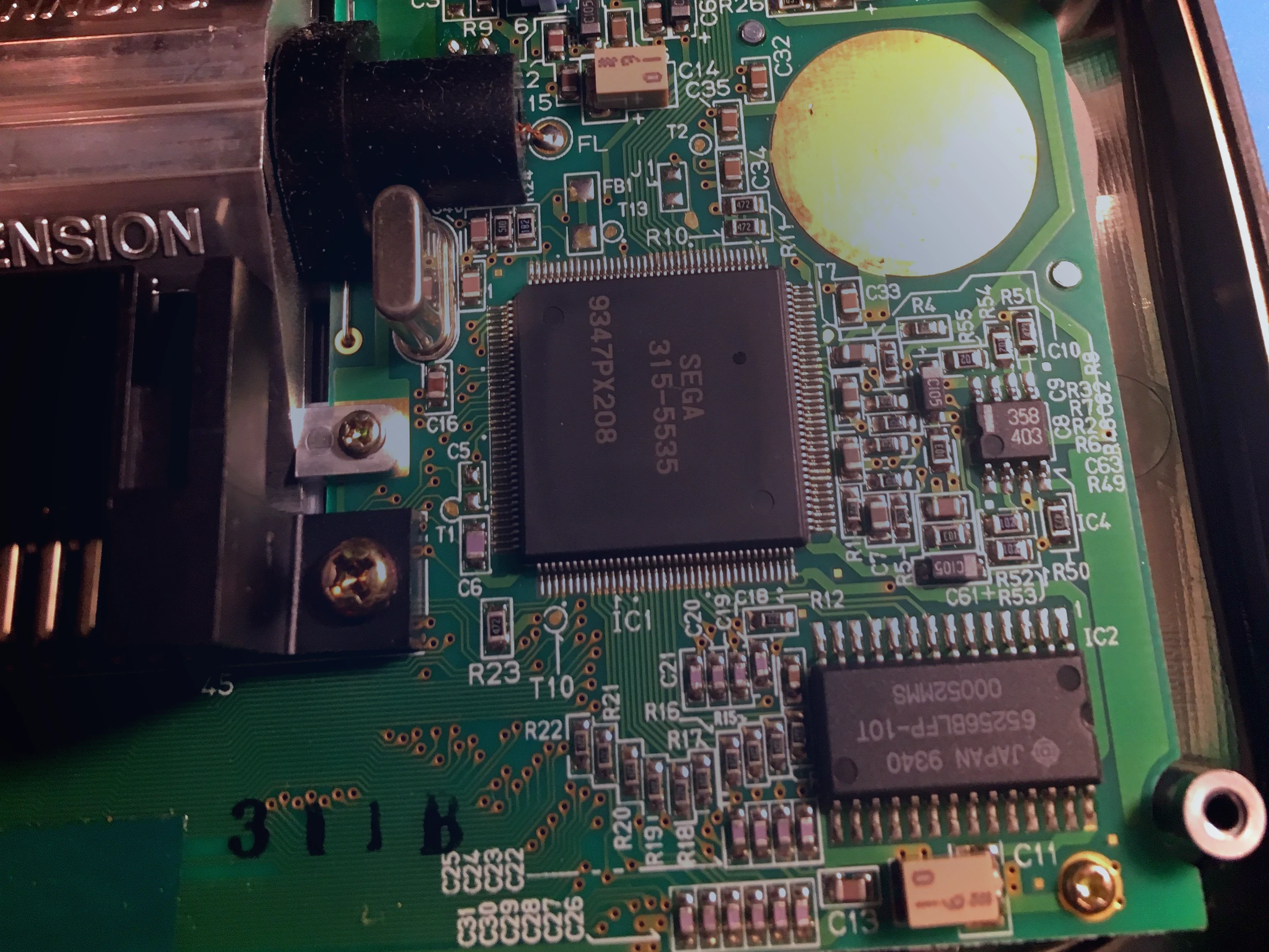 Referencia de placa de Sega Game Gear para elegir la lista de condensadores correcta