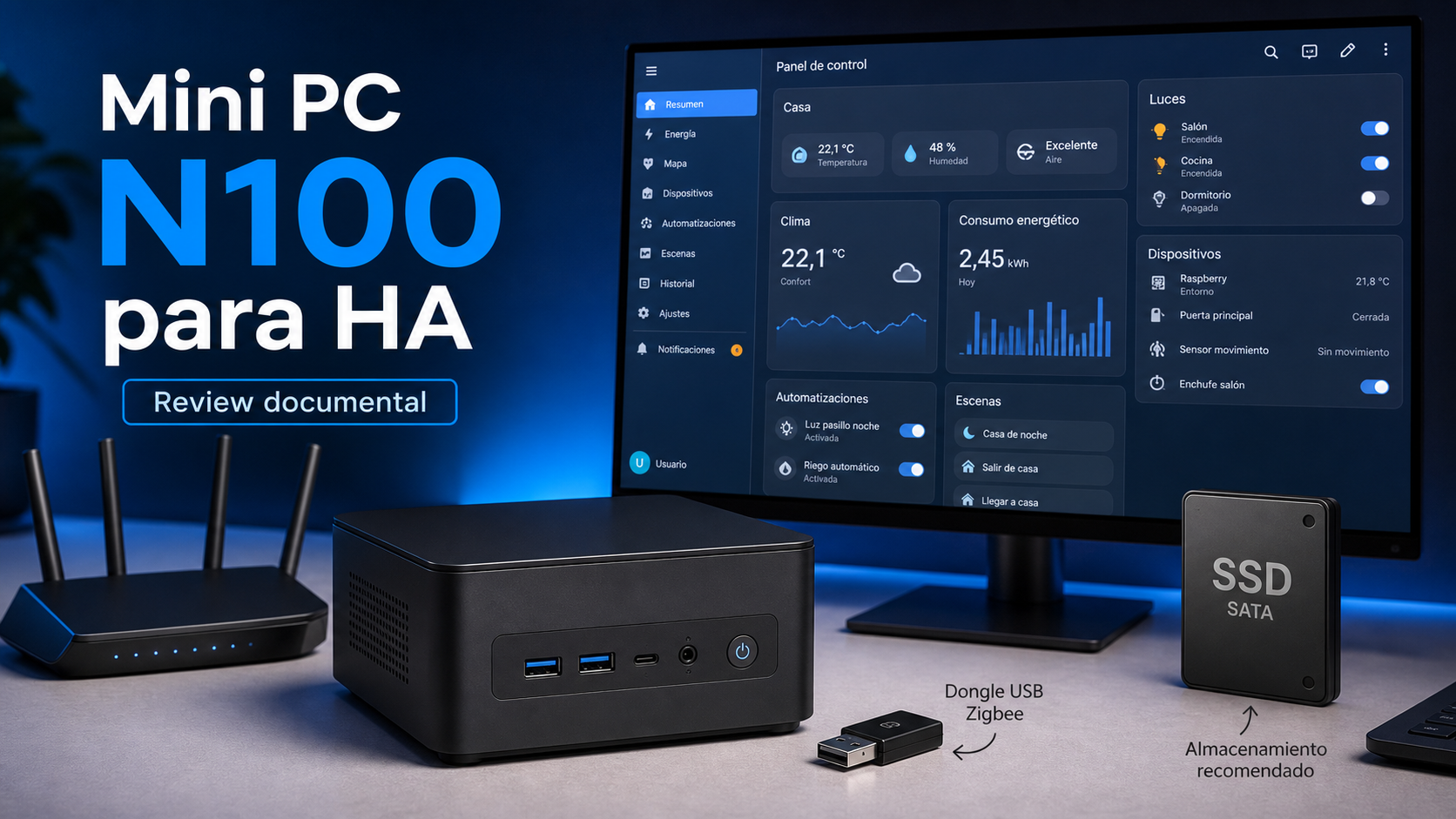 Mini PC N100 para Home Assistant