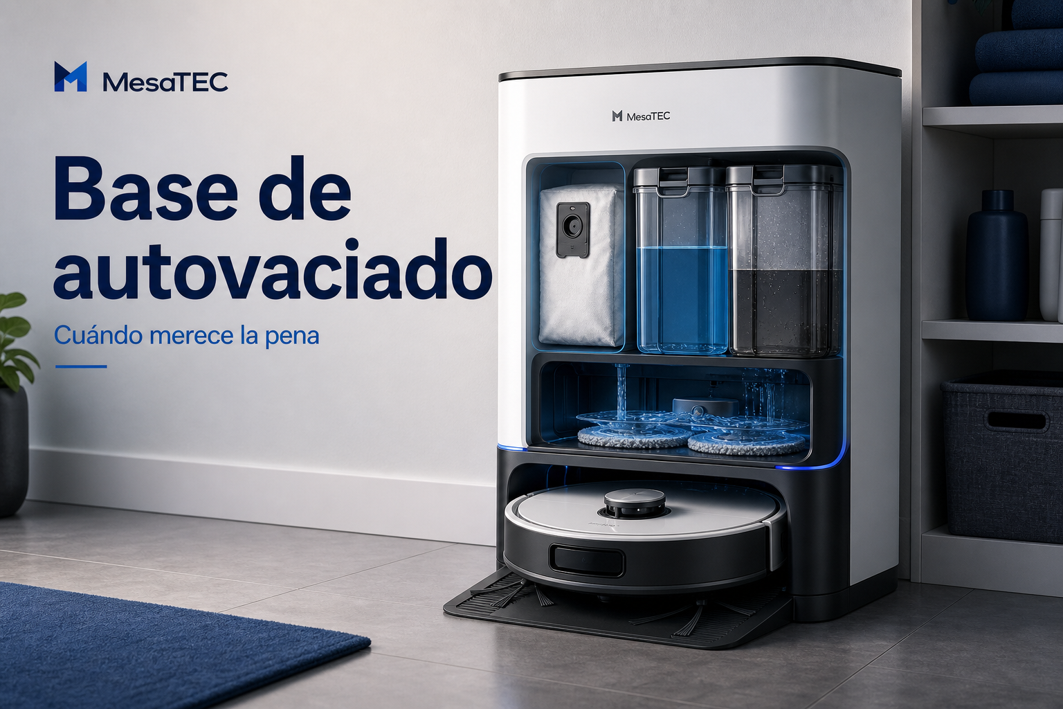 Robot aspirador con base de autovaciado y fregado: cuándo merece la pena