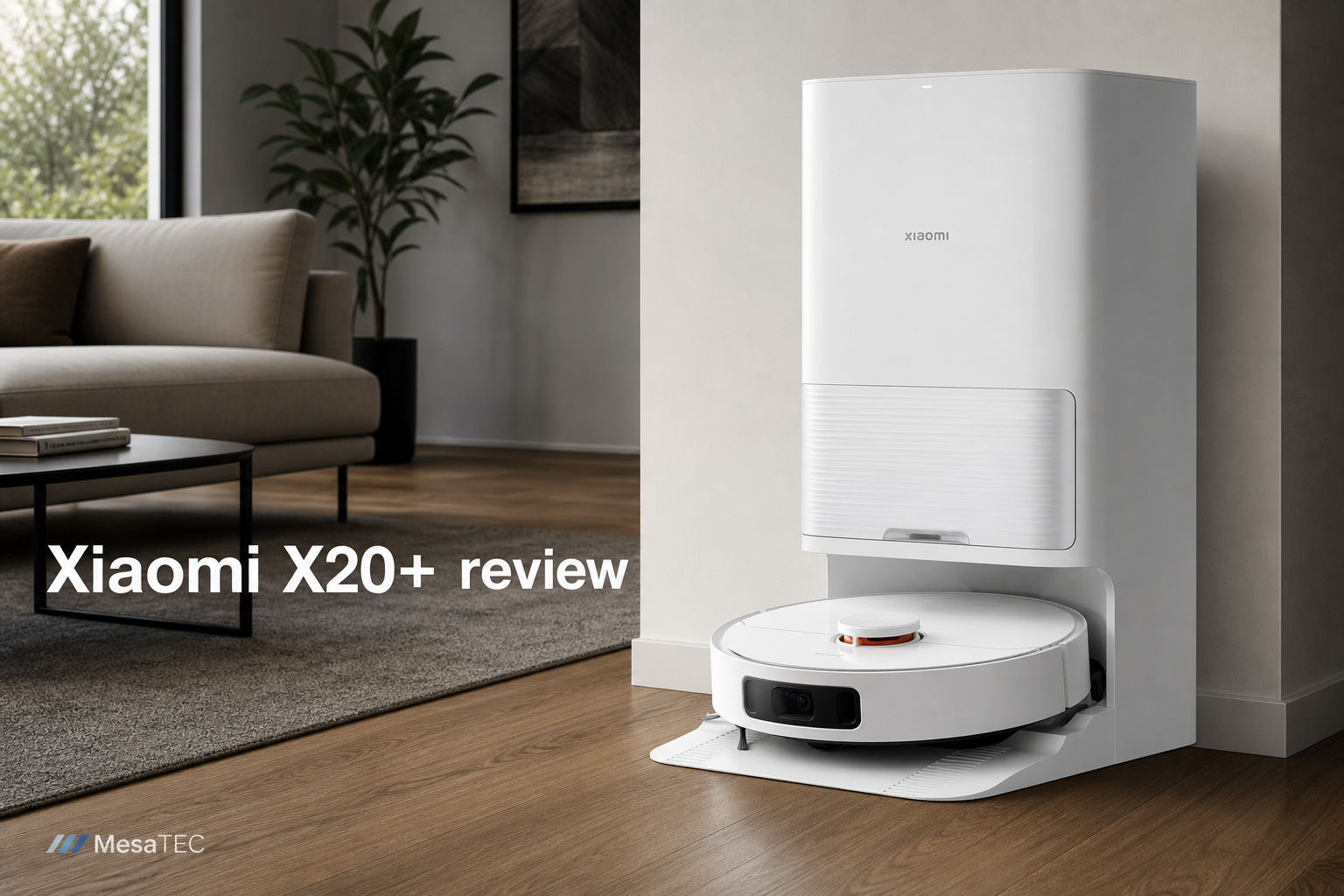 rev xiaomi — imagen editorial MesaTEC para robots aspiradores, escena única generada con Image 2.0
