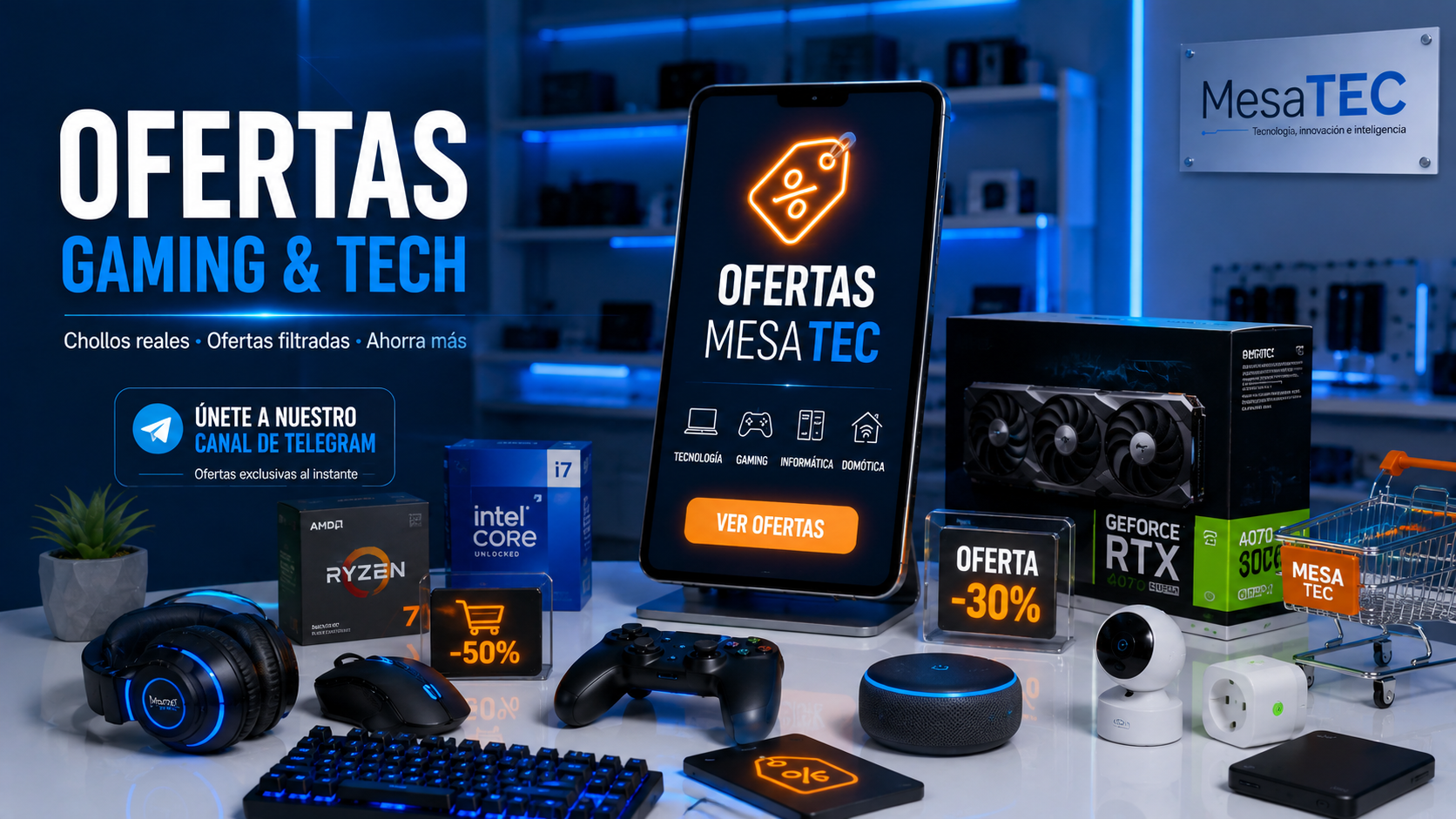 Ofertas MesaTEC de tecnología, informática y gaming en Amazon