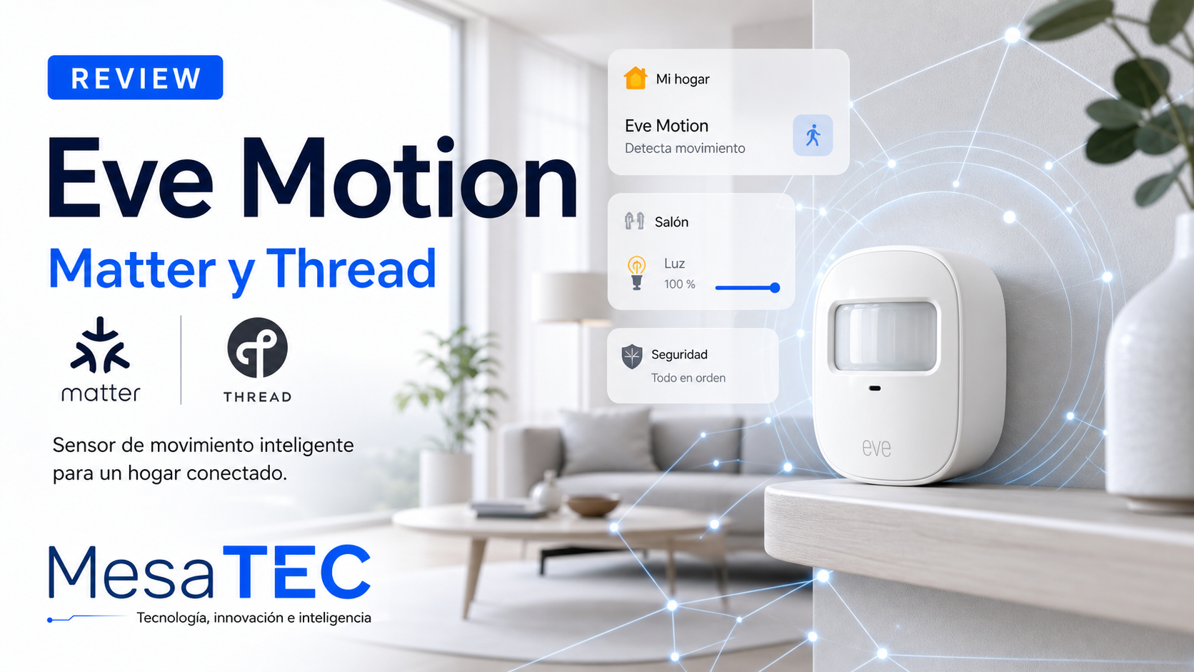 Eve Motion review — imagen editorial MesaTEC con texto integrado