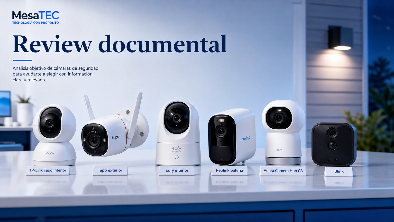 TP-Link Tapo C500/C520WS — imagen editorial MesaTEC